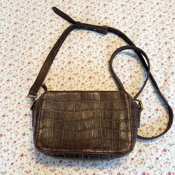 Madewell Moc  Crocodile-Embossed  Camera Bag - Picture 5 of 5